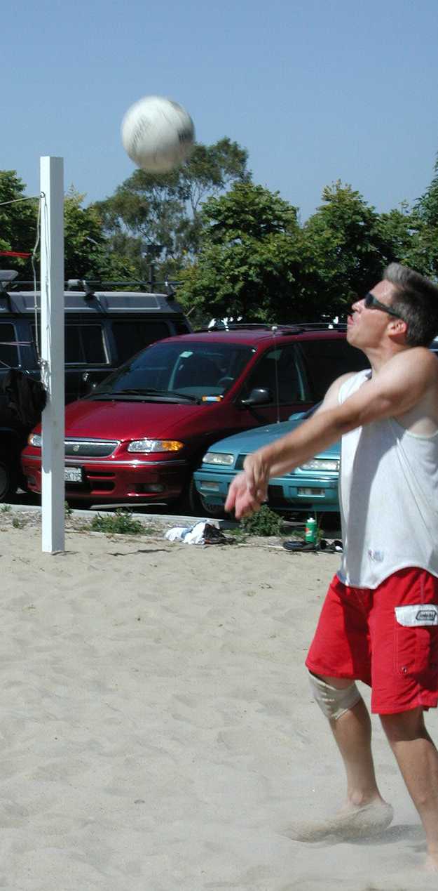 Keith readies to crush the ball