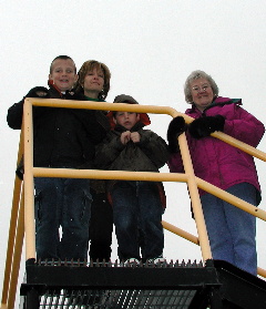 Brad, Kristi, Doug and Nana at one of Nana's Points of Interest
