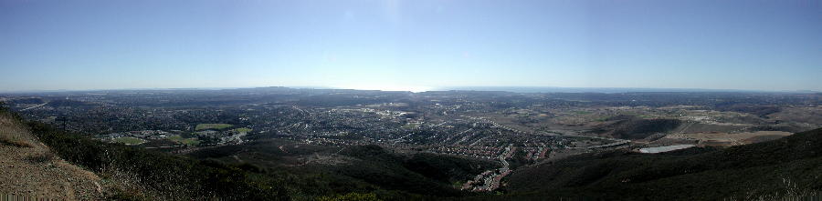 Late afternoon panoramic from atop Black Mountian