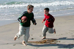 Out take from Christmas card photo shoot on the beach