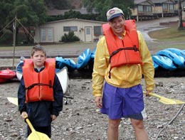 Doug and Keith preparing to row or kayak