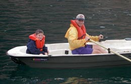 Row boating in the inlet