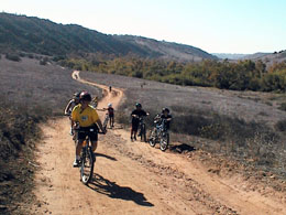 Brad powers up a hill on Deli Ride 1