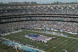 Qualcomm stadium before the Charger game.