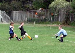 Doug is pretty fearless, a good trait for a goalie