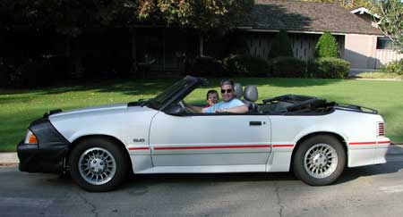 Brad and Keith on the road trip in Fresno.