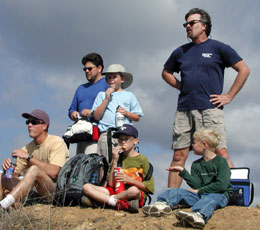 Doug with Russ and Bennett Bird and others atop Black Mountain