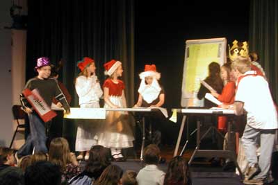 Doug is the Applause Sign man in the Sunday School class skit