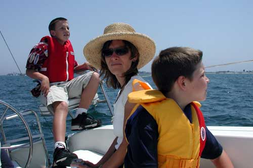 Sailing on San Diego Bay with the Middletons